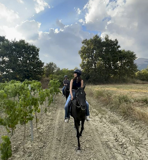 Passeggiata a cavallo nei dintorni di Frascineto